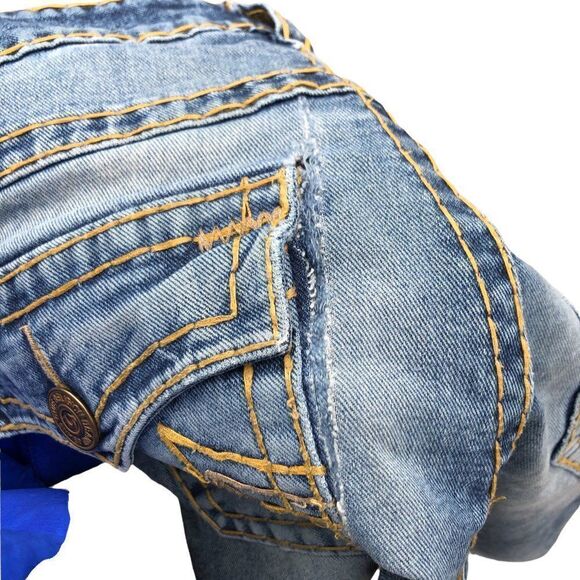 True Religion Jeans Size 32 Ricky Relaxed Straight Blue - Picture 13 of 13